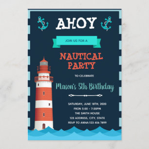 Invitation à la fête d'anniversaire de phare