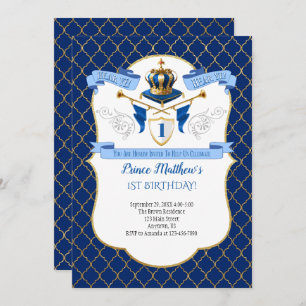 Invitation à la fête d'anniversaire de Royal Princ