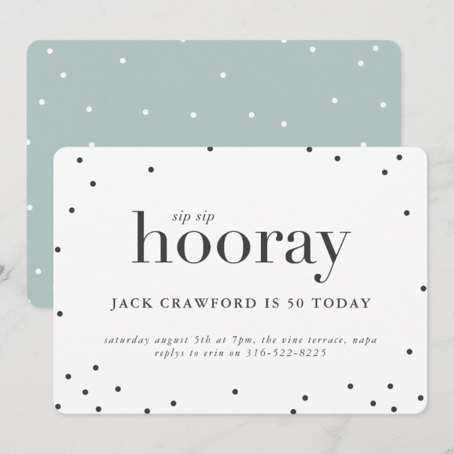 Invitation à la fête d'anniversaire de sieste (Devant / Derrière)