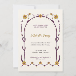 Invitation à la fête d'anniversaire de Sonnet Orie