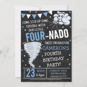 Invitation à la fête d'anniversaire de Tornado