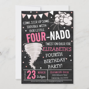 Invitation à la fête d'anniversaire de Tornado