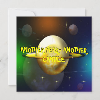 Invitation à la fête d'anniversaire de Wacky Space