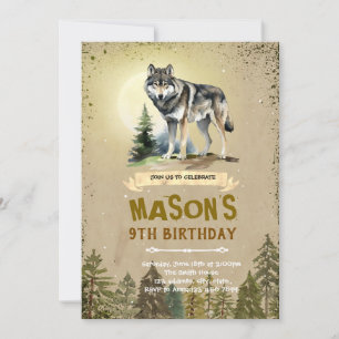 Invitation à la fête d'anniversaire de Wolf