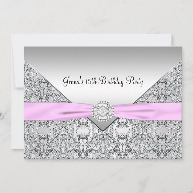 Invitation à la fête d'anniversaire des 15 ans de  (Devant)