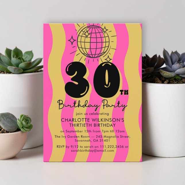 Invitation à la fête d'anniversaire des 30 ans Gro (Créateur téléchargé)