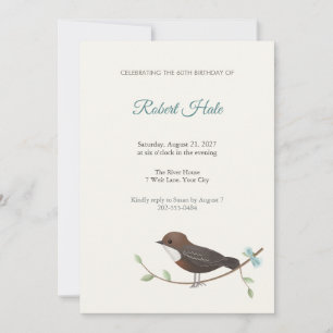 Invitation à la fête d'anniversaire des 60 ans de 