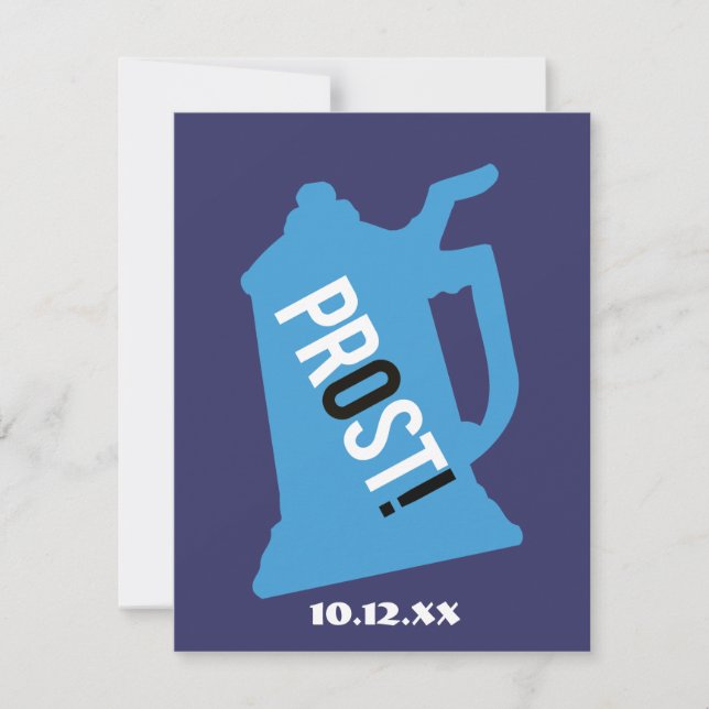 Invitation à la fête d'anniversaire des 80 ans de  (Devant)