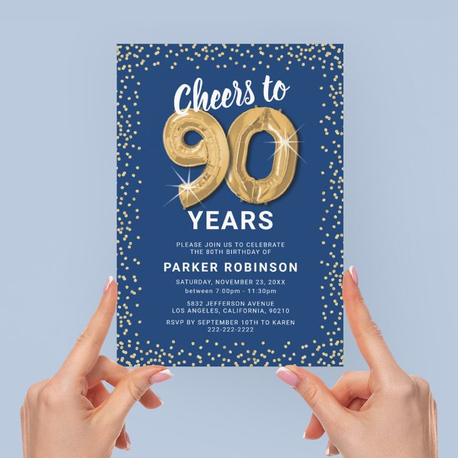 Invitation à la fête d'anniversaire des 90 ans de  (Créateur téléchargé)