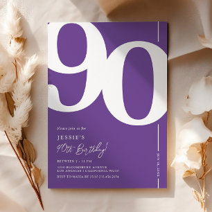 Invitation à la fête d'anniversaire des 90 ans Pur