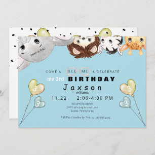 Invitation à la fête d'anniversaire des animaux de