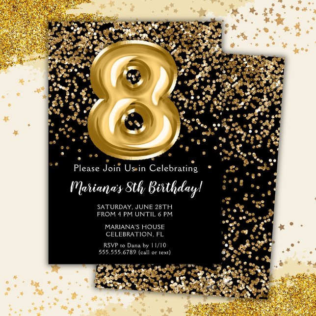 Invitation à la fête d'anniversaire des Black Gold (Créateur téléchargé)