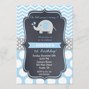 Invitation à la fête d'anniversaire des éléphants