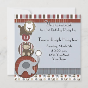 Invitation à la fête d'anniversaire des garçons av