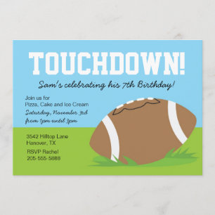 Invitation à la fête d'anniversaire des garçons de