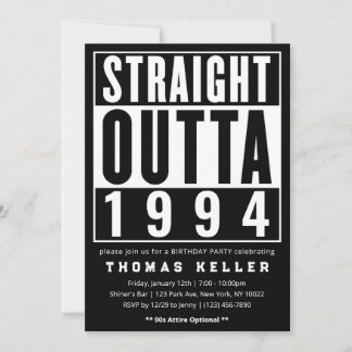 Invitation à la fête d'anniversaire des Hip hop de