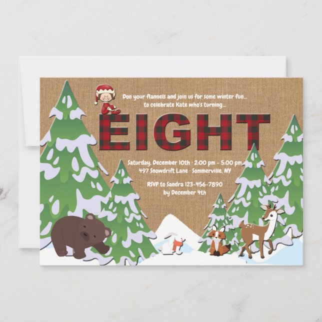 Invitation à la fête d'anniversaire des Winter Eig (Devant)