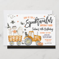 Invitation à la fête d'anniversaire d'Halloween,