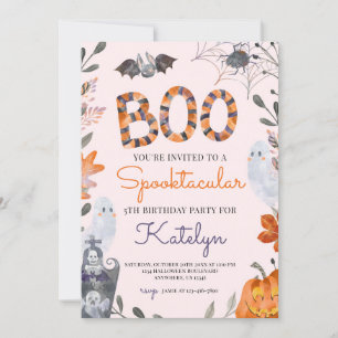 Invitation à la fête d'anniversaire d'Halloween av