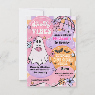 Invitation à la fête d'anniversaire d'Halloween éf