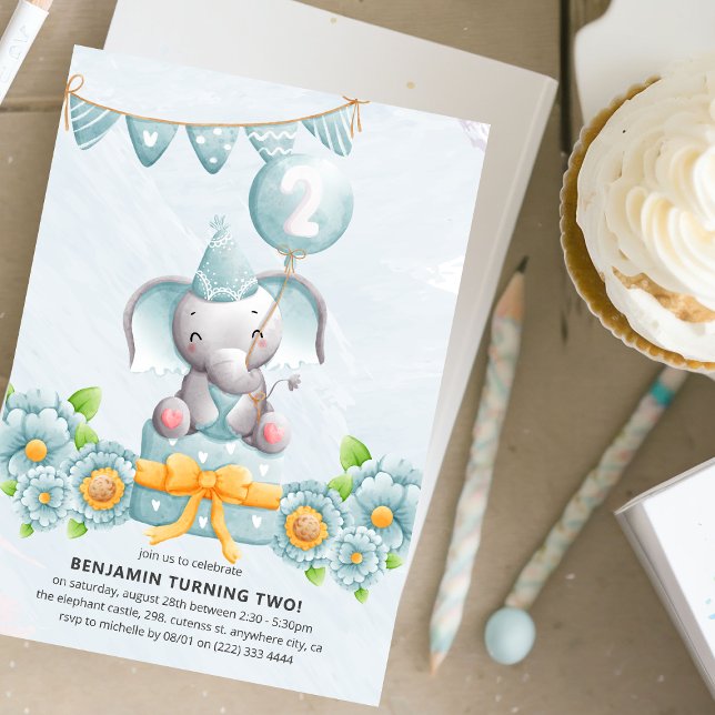 Invitation à la fête d'anniversaire du 2ème annive (Créateur téléchargé)