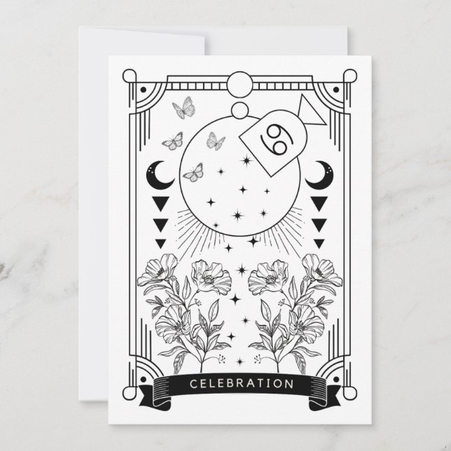 Invitation à la fête d'anniversaire du cancer (Devant)