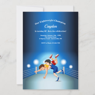 Invitation à la fête d'anniversaire du champion lé