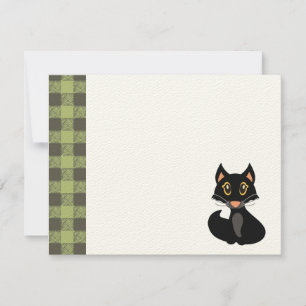 Invitation à la fête d'anniversaire du chat noir p