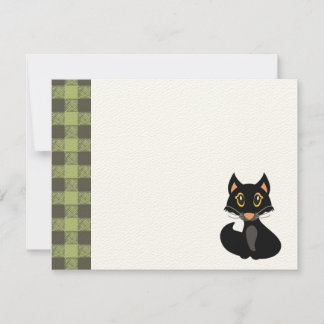 Invitation à la fête d'anniversaire du chat noir p