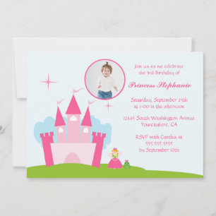 Invitation à la fête d'anniversaire du château de