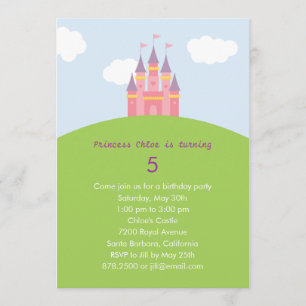 Invitation à la fête d'anniversaire du château Pri