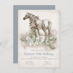 Invitation à la fête d'anniversaire du Cheval blan