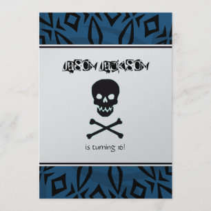 Invitation à la fête d'anniversaire du crâne