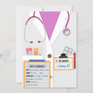 Invitation à la fête d'anniversaire du Docteur ros