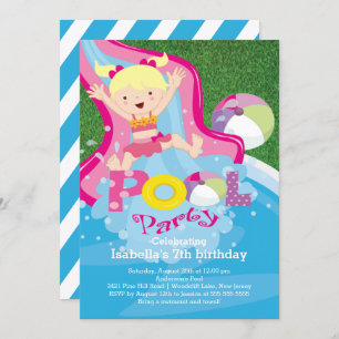 Invitation à la fête d'anniversaire du Fun Girl Po