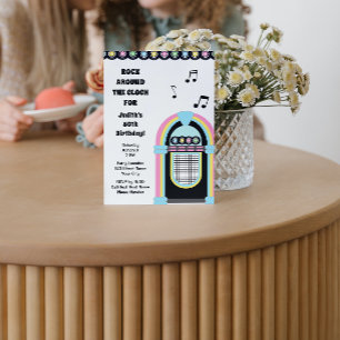 Invitation à la fête d'anniversaire du Jukebox 50