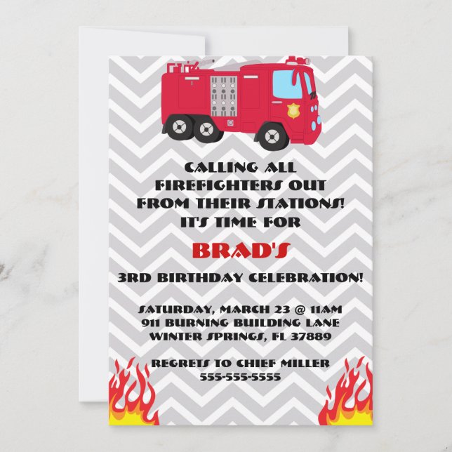 Invitation à la fête d'anniversaire du Moteur de C (Devant)