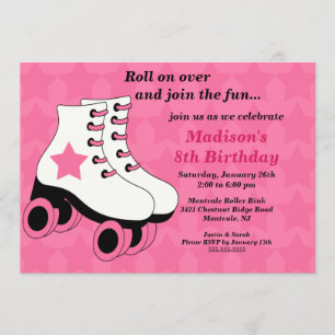 Invitation à la fête d'anniversaire du patinage