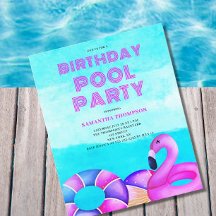 Invitation à la fête d'anniversaire du pool budgét