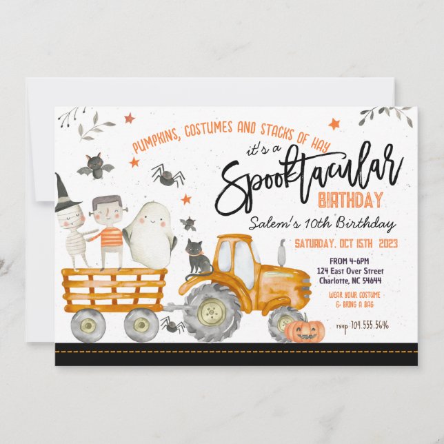 Invitation à la fête d'anniversaire du Tracteur Ha (Devant)