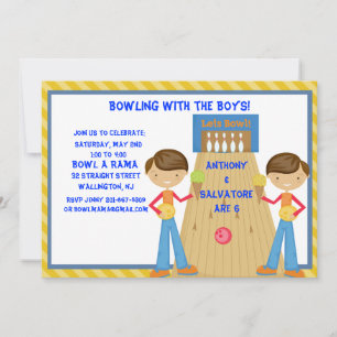 Invitation à la fête d'anniversaire du Twin Boys B
