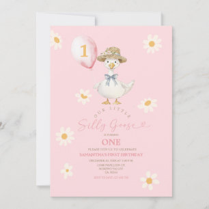 Invitation à la fête d'anniversaire d'une oie sott