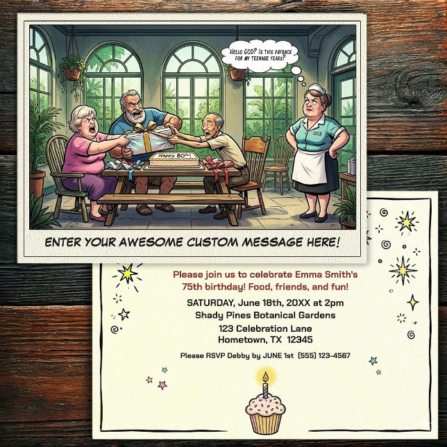Invitation à la fête d'anniversaire d'une personne (Créateur téléchargé)