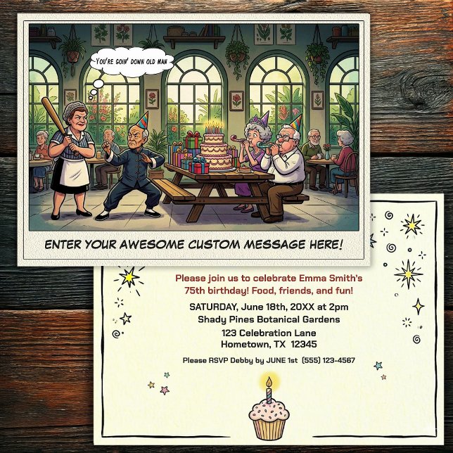 Invitation à la fête d'anniversaire d'une personne (Créateur téléchargé)