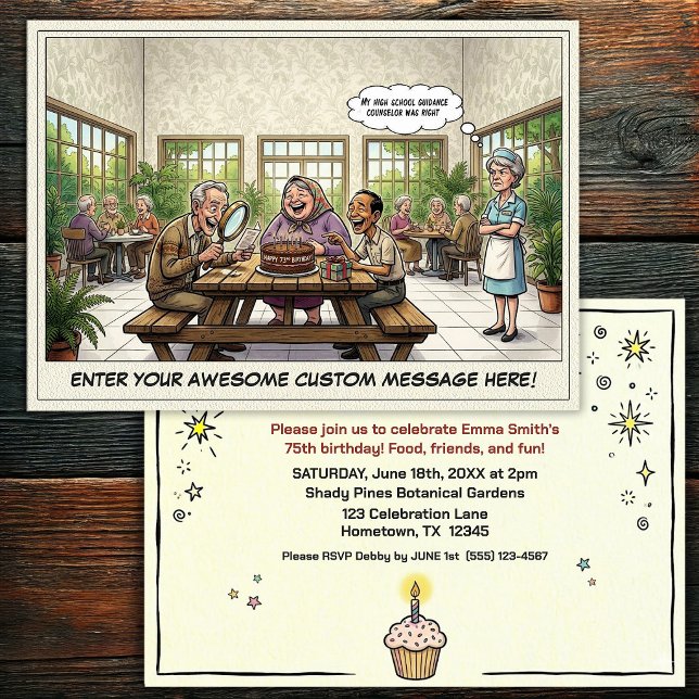 Invitation à la fête d'anniversaire d'une personne (Créateur téléchargé)