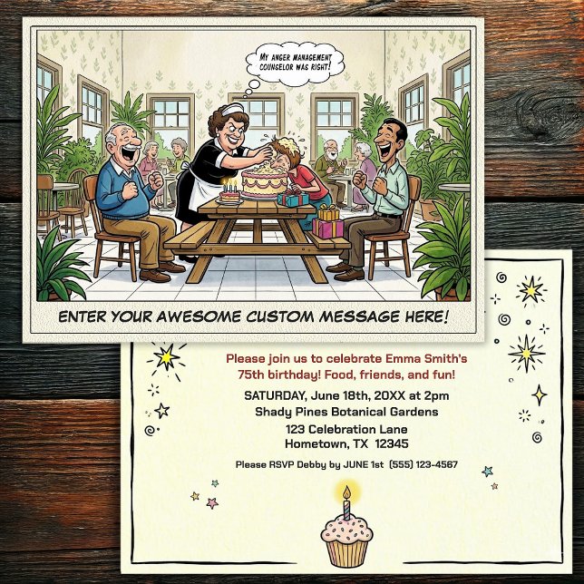 Invitation à la fête d'anniversaire d'une personne (Créateur téléchargé)