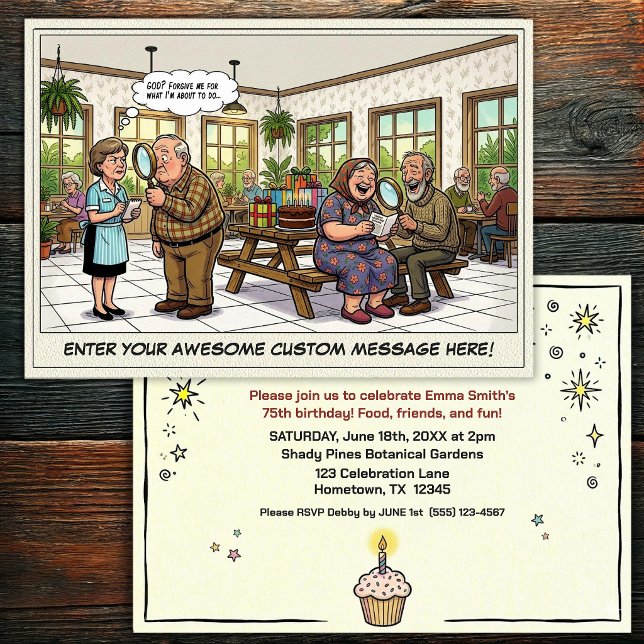 Invitation à la fête d'anniversaire d'une personne (Créateur téléchargé)