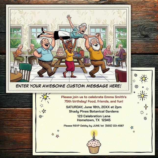 Invitation à la fête d'anniversaire d'une personne (Créateur téléchargé)