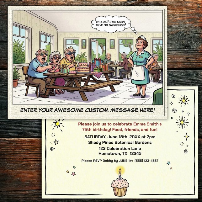 Invitation à la fête d'anniversaire d'une personne (Créateur téléchargé)