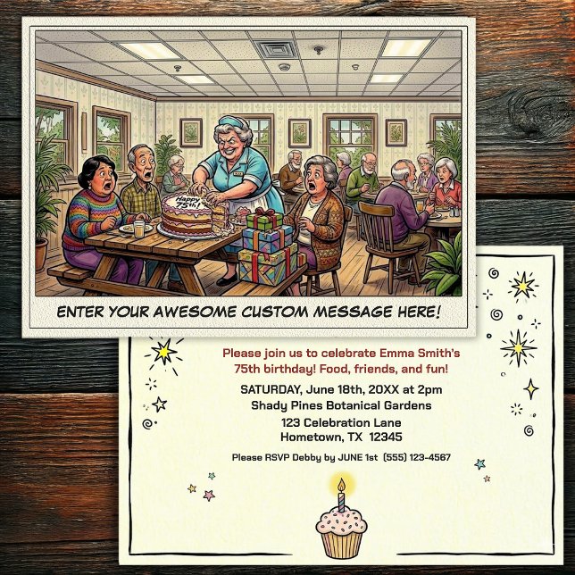 Invitation à la fête d'anniversaire d'une personne (Créateur téléchargé)